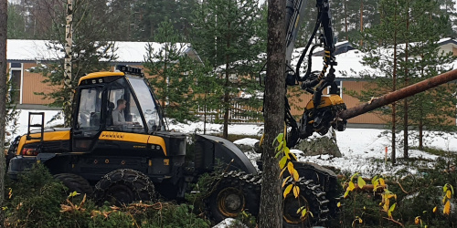 Minitalotyömaa